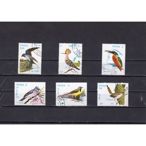 Timbres-Poste Du Laos (Oiseaux)