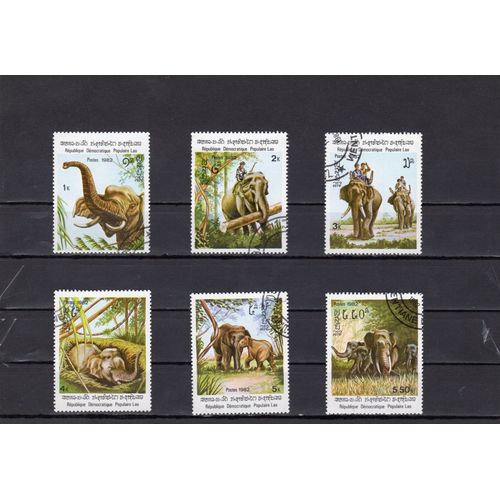 Timbres-Poste Du Laos (LÉléphant DAsie)