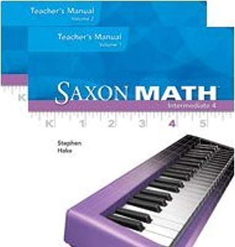 Saxon Math Intermediate 4, Volumes 1 & 2