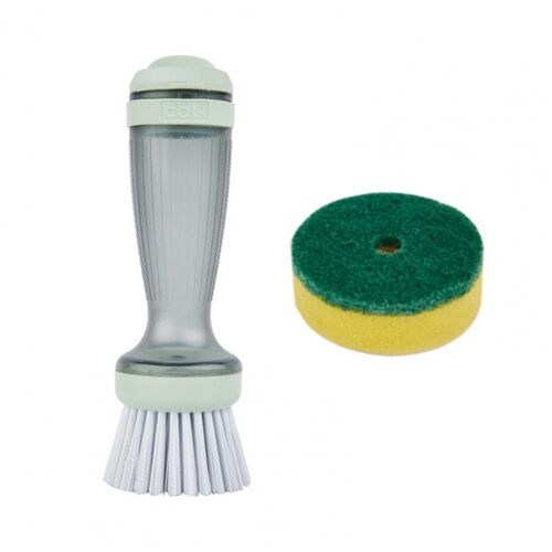 Brosse de nettoyage étanche pour ustensiles, Type presse, poils denses, mousse riche, accessoires de cuisine