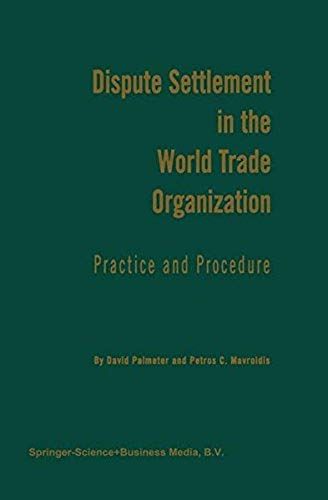 Dispute Settlement In The World Trade Organization