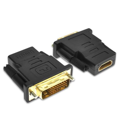 Adaptateur compatible DVI vers HDMI,adaptateur HDMI vers DVI,DVI mâle vers HDMI 600,transmission bidirectionnelle 24 + 5,budgétaire TV HD - Type 24 and 1