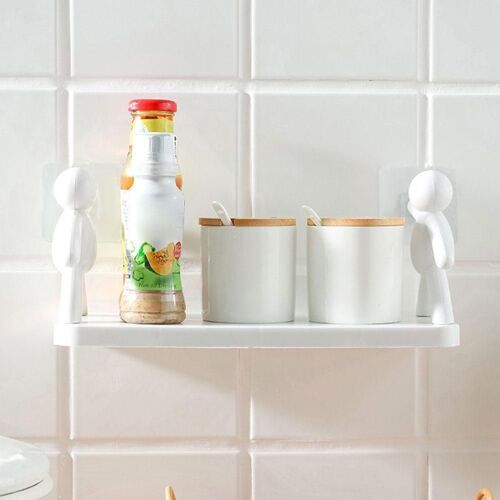 Rangement mural HOToilet avec poinçon gratuit, matériau créatif T1, cuisine, clérose ant, multifonctionnel, PP, ménage, Ra Z6C0, nouveau