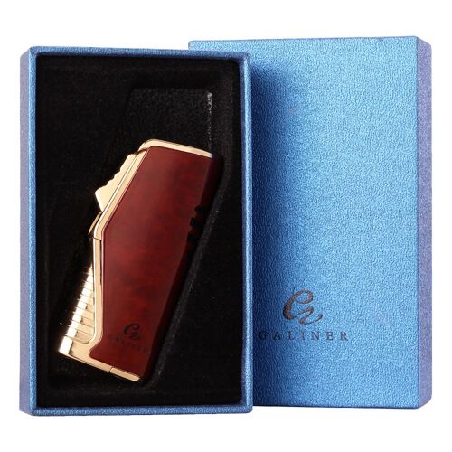 GALINER ¿ allume-cigare avec perceuse, poinçon, torche en métal, Jet, flamme, gaz, accessoires de fumage, briquet Charuto
