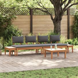 Ensemble de table à manger Sentio Béton 80x80cm avec 2 bancs Vicco | Béton | 80x73x80 cm | 406673104175603