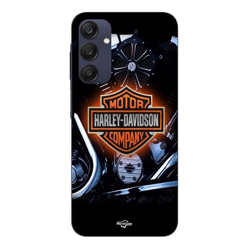Coque Pour Samsung Galaxy A25 Motorcycles Harley Davidson Logo Maniacase