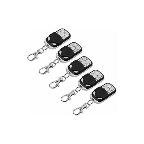 5pcs Télécommande Universel Clonage Portail Electrique Garage Ouvre-Porte Fob 433mhz Remplacement Porte Clé goodnice