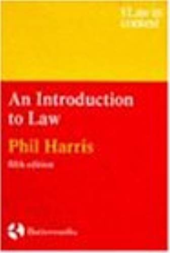 An Introduction To Law (Law In Context)