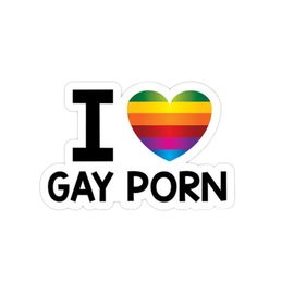 Autocollant De Moulage De Voiture Imperméable Créatif, I Love Gay, Porn, Grofunny, Splash Verde, Auto Body Decoration, Autocollants Anglais, 13x8cm