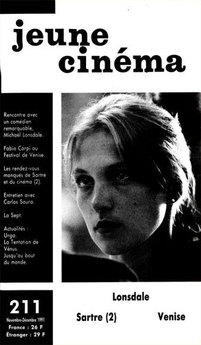 Jeune Cinéma N° 211 (Nov. - Déc. 1991)
