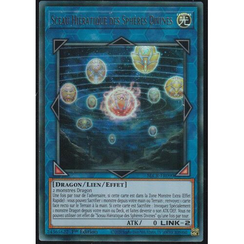 Carte Yu-Gi-Oh - Sceau Hieratique Des Spheres Divines - Blcr-Fr090 - Ultra-Rare -