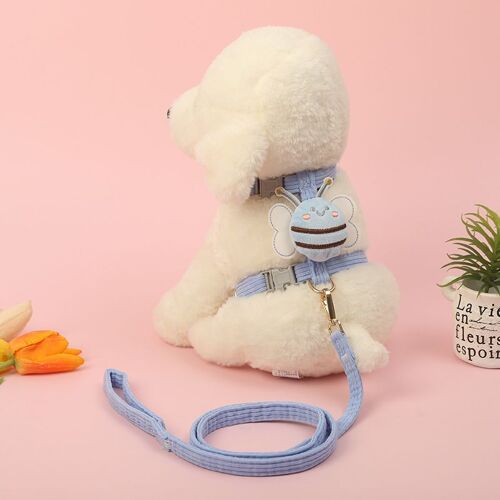 Ensemble De Laisse De Traction Réglable Sfp Pour Chien, Sans Côtes, Respirant, Doux, Ceinture De Traction Pour Animal De Compagnie, Veste De Marche Pour Chaton