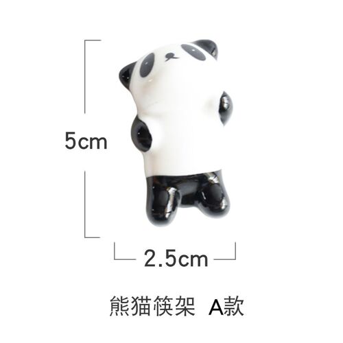 Porte-Baguettes En Céramique, 1 Pièce, Support De Dessin Animé, Panda Porte-Baguettes Tapis Baguettes Entretien Mode Cuisine Outils De Table