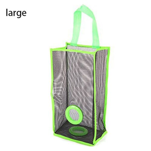 Sac de rangement de cuisine en plastique, 1 pièce, S/L, distributeur de sacs poubelles, organisateur de cuisine en plastique, épicerie à domicile, support de sac suspendu au mur
