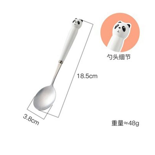 Ensemble De Couverts Portables En Acier Inoxydable Pour Enfants, Dessin Animé, Ours, Dragon, Cuillère, Fourchette, Baguettes, Ustensiles De Cuisine