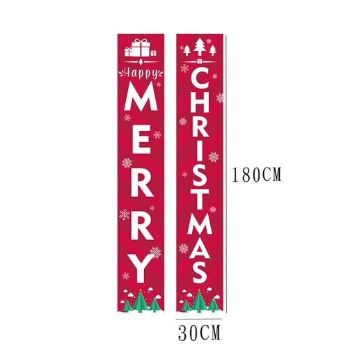 Décoration de porte de noël 2023, bannière suspendue pour la maison, ornement de noël, cadeau de bonne année