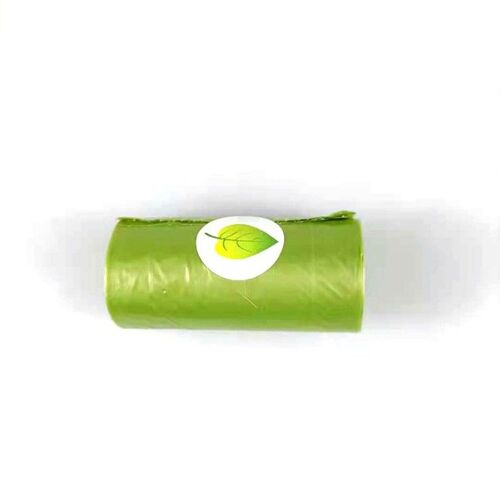 Sac À Merde Jetable Pour Chien, Clip De Laisse, 1 Rouleau (15 Pièces), Poubelle Biodégradable Pour Animaux De Compagnie