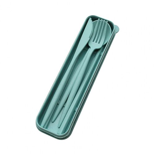 Service De Vaisselle En Plastique Léger Et Durable, Couverts De Voyage Simples Baguettes Cuillère Service De Table