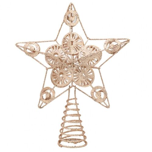Décoration de sapin de noël légère et délicate, décoration de sapin de noël fantaisie, étoile scintillante