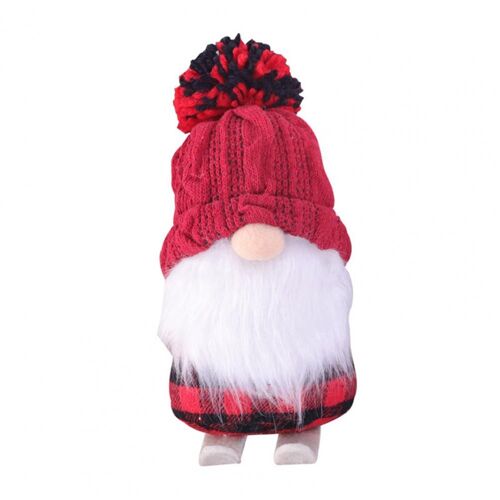 Gnome sans visage, ornement de noël utile, léger, augmente l'atmosphère, belle couleur vive, couture Fine, poupée sans visage