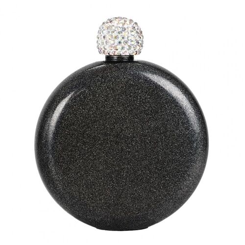 Flacon De Hanche Portable En Acier Inoxydable, Pichet À Vin Pour Dame, Avec Couvercle En Cristal Créatif, Bouteille De Boisson, Nouveauté