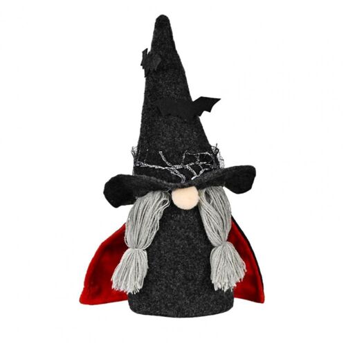 Poupée d'halloween résistante à l'usure, ornement de fabrication Fine, décor de Gnome d'halloween avec chapeau de sorcière chauve-souris