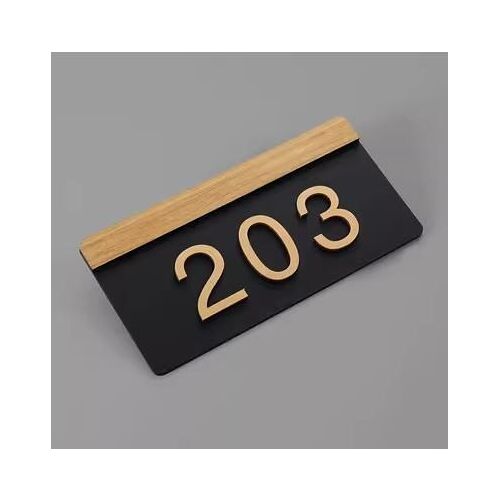 Plaque de Maison Personnalisée en 3D, Autocollant de Numéro de Porte, Numéro de Maison, Hôtel, Appartement, Villa, Nouvelle Collection