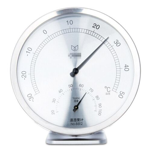 Hygromètre de température en acier inoxydable 304, thermomètre de précision d'intérieur, outil de mesure mural, humidimètre