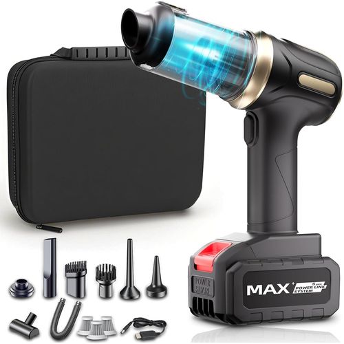 Aspirateur Voiture Puissant,Mini Aspirateur à Main Portable pour Voitures 22000PA,Aspirateur Sans Fil Système de Double Filtration, Pour un Nettoyage en Profondeur des Voitures et des Maisons