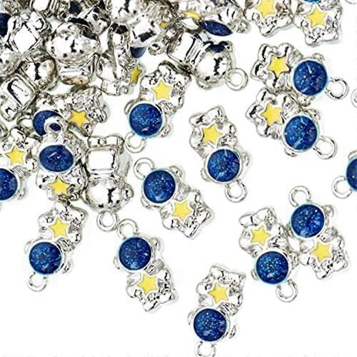 80pcs Astronautes Émail Breloques Plaqué Or Pendentifs Colorés Accessoires Pour Collier Bracelet Bijou