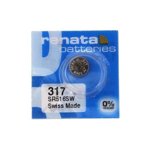 Pile SR516SW oxyde argent 317 1.55V 10.5mAh x1