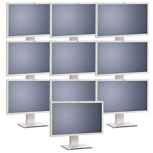 Lot 10x Écrans PC 27" Fujitsu P27T-7 LED WQHD 16:9 60 Hz HDMI VGA DP DVI USB