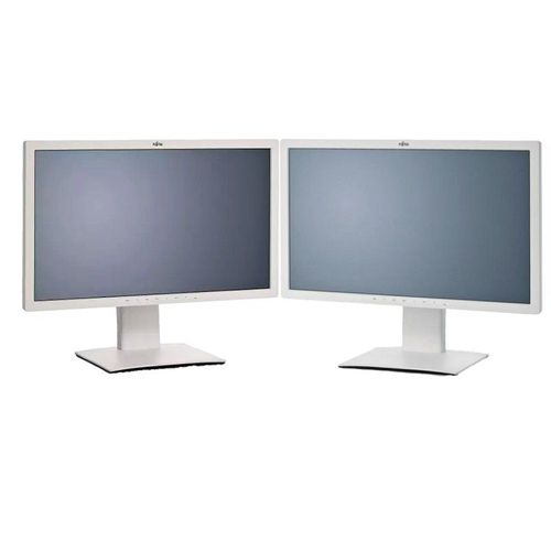 Lot 2x écrans PC 27" Fujitsu P27T-7 LED WQHD Dual Screen 16:9 HDMI VGA DP DVI