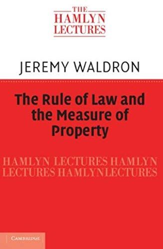 The Rule Of Law And The Measure Of Property