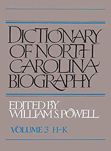 Dictionary Of North Carolina Biography