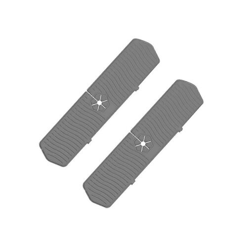 2PCS évier de cuisine éclaboussures robinet tapis éclaboussures receveur, plateau de réception de poignée, polyvalent pour cuisine D
