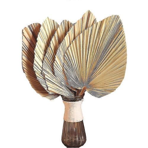5pcs 18 pouces naturel coupé palmier lance tropicale feuilles de palmier ventilateurs Boho Décor de mariage hawaïen