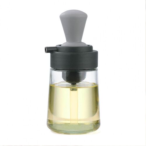 Helpcomparator-Récipient D'huile En Verre De Soda Étanche, Bouteille De Pulvérisateur D'huile, Contenant Une Brosse À Structure Robuste, Distributeur D'huile Inclus Pour La Maison