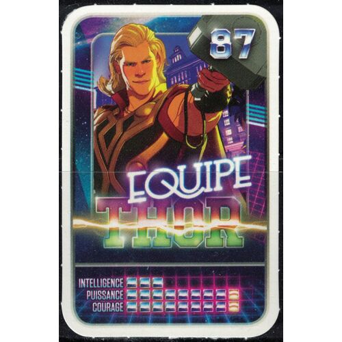 Carte À Collectionner Révèle Ton Pouvoir Marvel 2021 E. Leclerc Equipe Thor 87