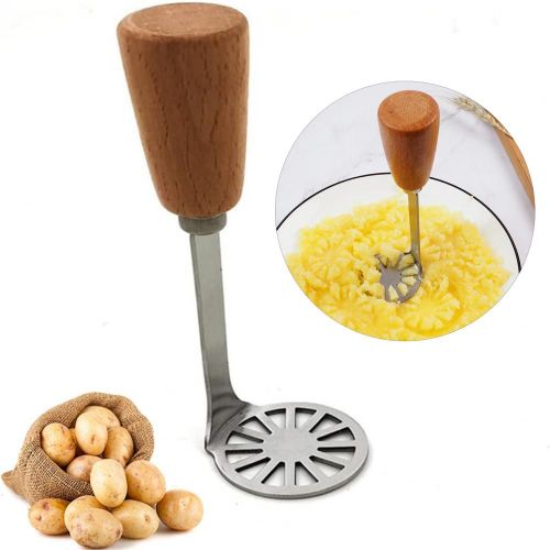 Presse-Purée À Pommes De Terre Multifonctionnel En Acier Inoxydable, Poignée Confortable, Long Pour Les Aliments