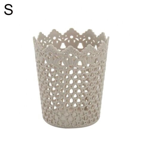 Paniers de rangement en plastique, panier de rangement de bureau, durable, léger, pratique, creux, fleur, stylo, crayon, brosse, support, lancement
