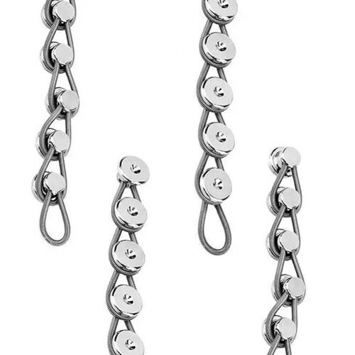 Boutons D'extension De Manchette Pour Col En Métal, 6 Pièces, Prolongateur De Boucle Pour Chemise Et Pantalon