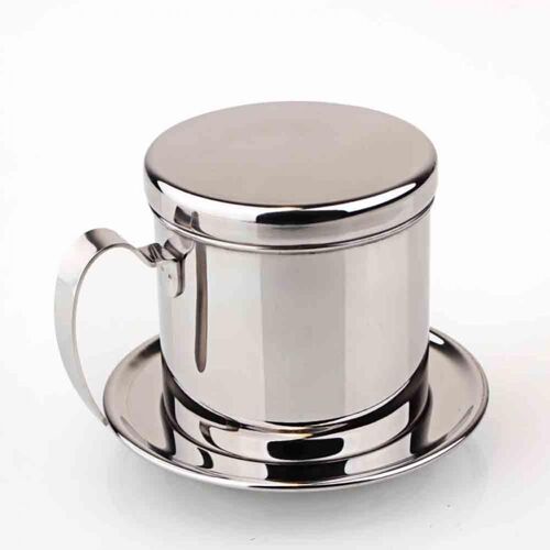 Infuseur À Café Vietnamien En Acier Inoxydable, Tasse Filtrante, Pot Avec Poignée