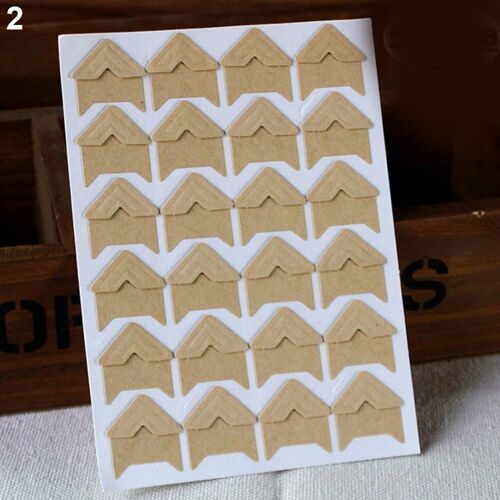 Autocollant D'angle Pour Album, 120 Pièces/Lot (5 Feuilles), Étiquette Scrapbooking, Protection Photo, Décoration De Cadre D'album, Diy Bricolage