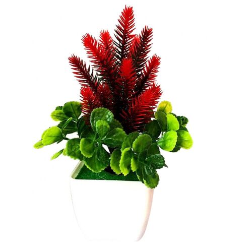 Plantes Artificielles en Plastique, Fleurs en Pot, pour la Maison, Mariage, Printemps Été, Décor de Salon, 1 Pièce