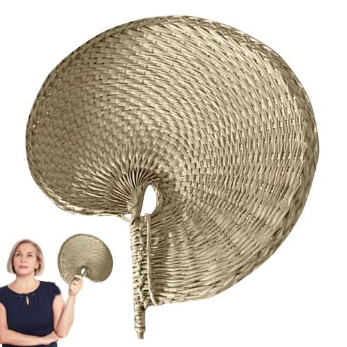 Raphia GérStraw Favor Favor for Wedding Fan Programs, Fait main, Cuir chevelu de palmier, Tissé à la main, Gerdin