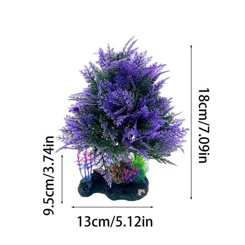 Ornement De Plantes Sous-Marines Pour Aquarium, Arbre D'aquarium, Poisson Élprécieux, Reptile Enrichi, Décorations De Terrarium