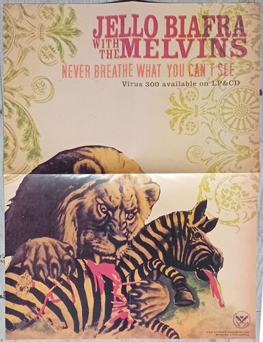 Jello Biafra With The Melvins: Never Breathe What You Can'T See - Affiche Usa- Alternative Tentacles Records 2004 Dead Kennedys