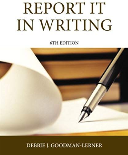 Report It In Writing