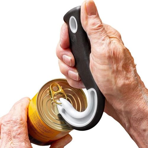 Ouvre-Boîte Multifonction En Forme De J, Ouvre-Boîte À Anneau, Facile À Saisir, Outils De Cuisine Hi